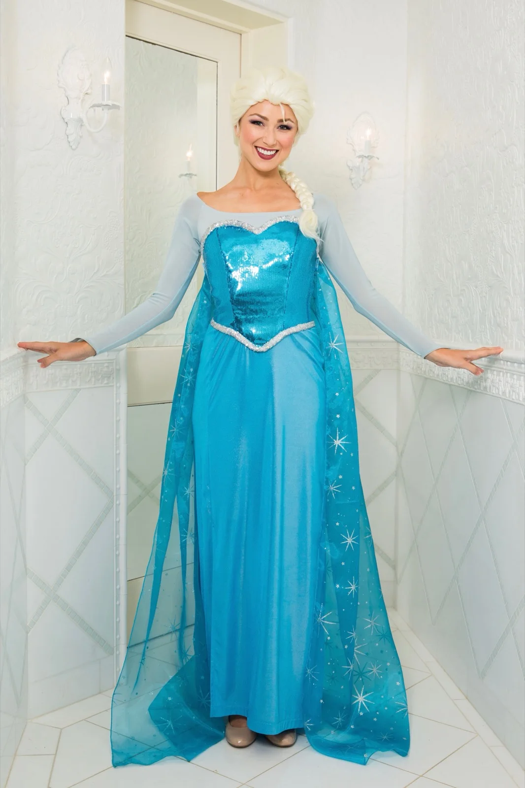 Snow Queen party character in Philadelphia