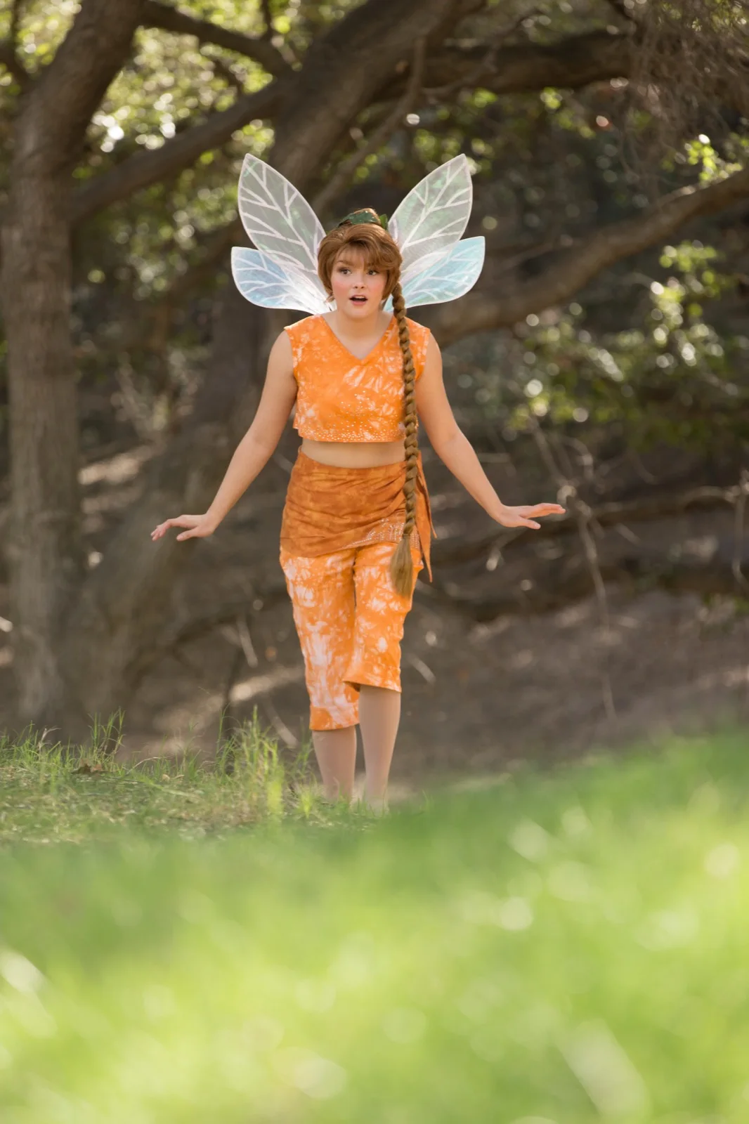 Orange Fairy party character in Philadelphia
