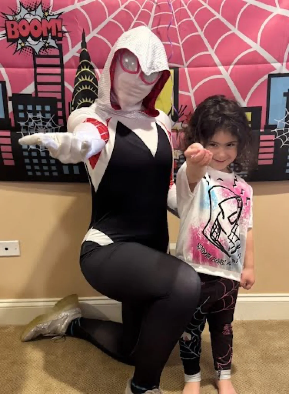 Web Heroine party character in Philadelphia