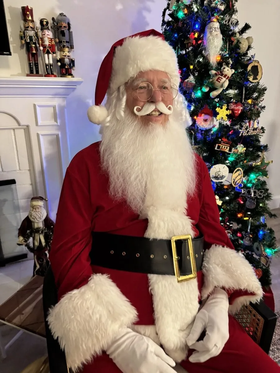 Santa party character in Philadelphia