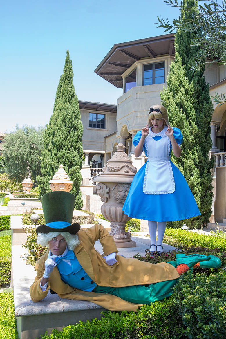 alice and mad hatter party character for kids in philadelphia